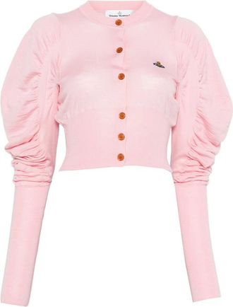 Vivienne Westwood Button Puff-sleeve Cardigan