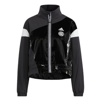 adidas (WMNS) adidas UST Woven Jacket Asia Sizing Black White HR8155