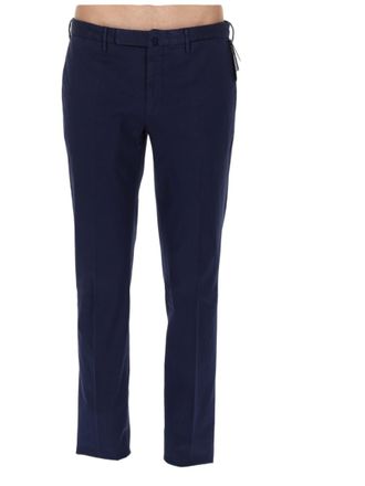 Incotex Neutrals Flat-Front Cotton-Blend Tailored Pants