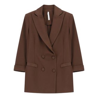 Imperial Blazers, female, Brown, Size: L Blazer doppiopetto