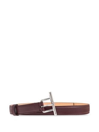 ベルト ALEXANDER MCQUEEN Woman Belt Brown 8133631AAUG 6408 Alexander McQueen Geometric Buckle Leather Belt | Black