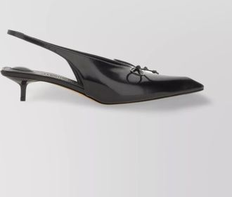 Jacquemus leather slingback pumps