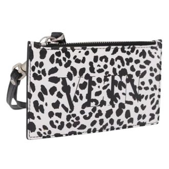 Valentino Pre-owned Card Case - Dames - Pre-owned - Veelkleurig - Maat: ONE Size Leer