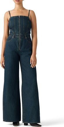 Levi's Seamed Denim Jumpsuit in Cash Out Stone at Nordstrom, Size X-Small