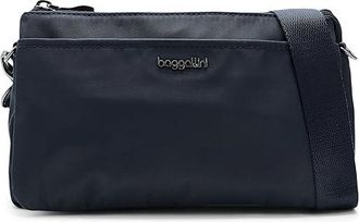 Baggallini Perry Crossbody Cross Body Womens Handbags French Navy Twill, Nylon