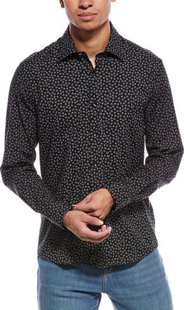 Stone Rose Stretch Print Shirt