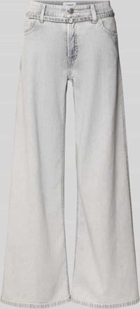 Cambio Cambio Wide Leg Jeans aus Baumwoll-Mix Modell PALAZZO in Hellgrau, Gr&ouml;&szlig;e 34