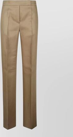 Max Mara tailored trousers belt loops pleated front
