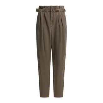 Isabel Marant Slim-fit Trousers, female, Brown, XS, Neriah Trousers