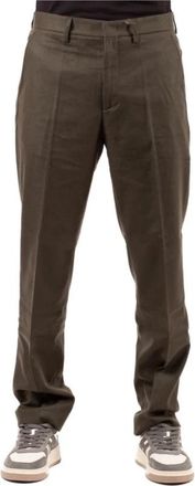 Hindustrie Slim-fit broek - Heren - Slim Fit Broeken - Groen - M - Broeken