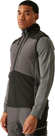 Regatta Professional Mens 3 Layer Softshell Body Warmer (Slate Grey/Black) - Size X-Large