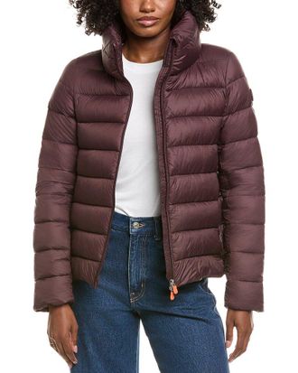 Save The Duck Eleonora Short Basic Funnel Neck Jacket