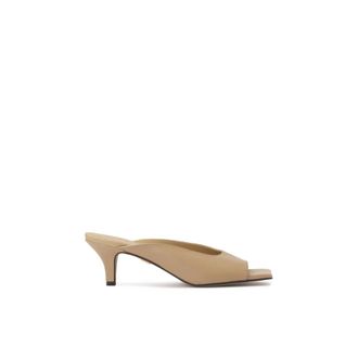Kazar Leren muilezels met een lage hak - Dames - Muiltjes - Beige - 37 EU - Leer - Schoenen