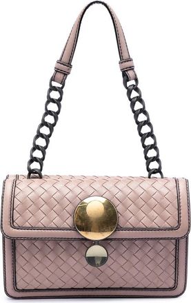 Bottega Veneta Pre-owned Bottega Veneta Nappa Intrecciato Mirror Lens Double Sided Flap Shoulder Bag Ladies LN5MZLO9SW2K38CQ