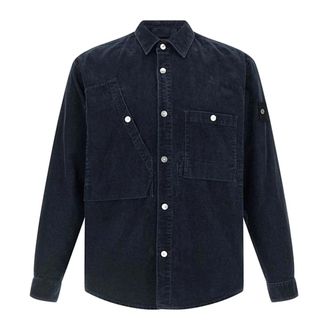 Stone Island Camicia - Heren - Spijkeroverhemden - Blauw - M - Denim - Overhemden