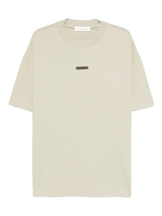 Fear of God logo-plaque T-shirt - men - Cotton - M - Neutrals