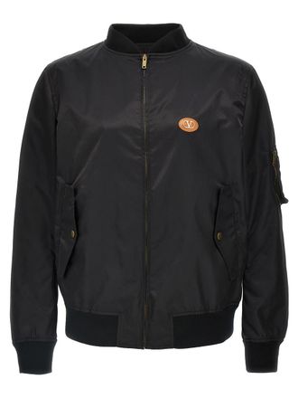 Valentino Garavani Valentino Garavani Logo Bomber Jacket