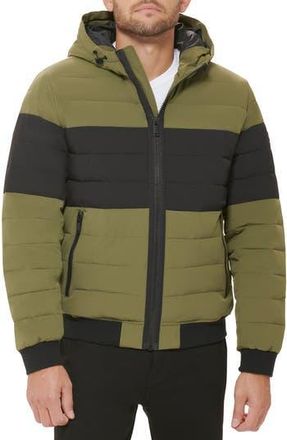 DKNY Zip Front Quilted Jacket in Moss at Nordstrom Rack, Size Xx-Large