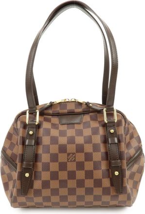 Louis Vuitton Rivington Satchel Damier Brown Canvas Handbag (Pre-Owned)