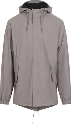 Rains Fishtail Jacket - Heren - Regenjassen - Grijs - L - Leer - Jassen