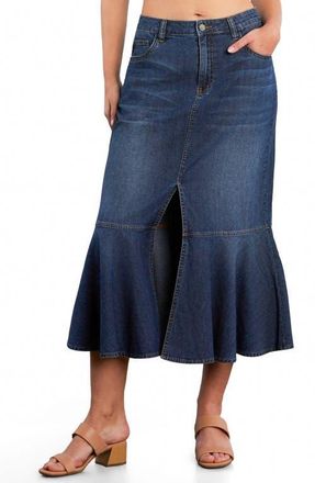 Wash Lab Denim Denim Midi Mermaid Skirt in Denim Harvest at Nordstrom, Size 29