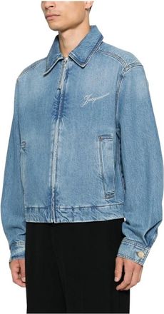 Jacquemus Heren, Jassen, Blauw, Maat: M Denim
