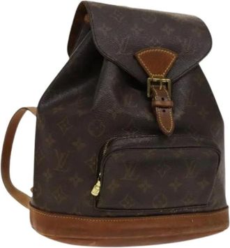 Louis Vuitton Pre-owned Backpacks, female, Brown, Size: ONE SIZE Pre-owned Canvas Backpack