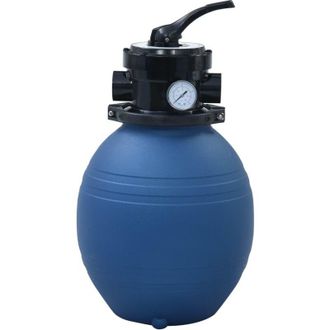 vidaXL Vidaxl - Filtro De Arena Piscina Con V&aacute;lvula De 4 Posiciones Azul 300 Mm