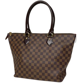 Louis Vuitton Brown Damier Canvas Handbag Tote Bag (Pre-Owned)