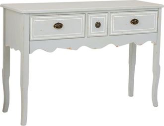 Wanderlust Deco Recibidor de madera con 3 cajones 120x40x82,5h cm