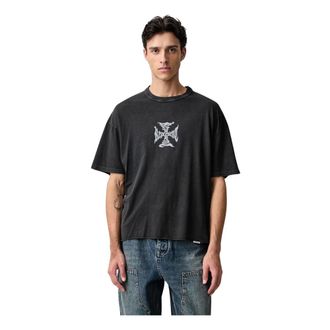 Represent Camiseta de corte relajado con estampado - Tops - Hombre - Negro - XL