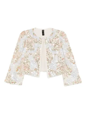 Needle & Thread baroque-floral jacket - Neutrals