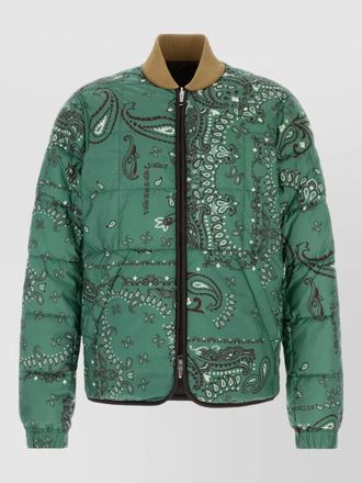 Moncler reversible paisley chalvron down jacket