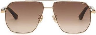Philipp Plein Sunglasses Men in Brown/gold at Nordstrom, Size +0.00