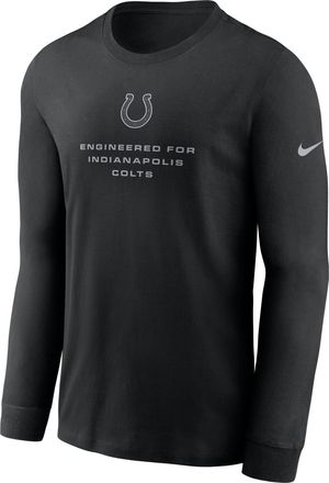 Nike Indianapolis Colts Team Issue Nike Mens Dri-FIT NFL Long-Sleeve T-Shirt in Black | 02EW00A98-ZSZ