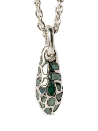 Parts Of Four Collana Chrysalis con diamante blu - Argento