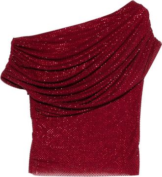 Self Portrait Draped One-shoulder Top