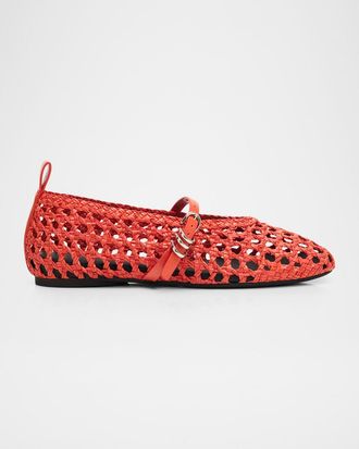 Rag & Bone Spire Woven Mary Jane Ballerina Flats