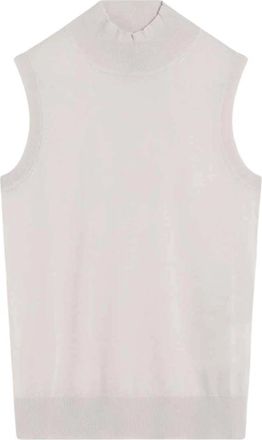 Max Mara Maglia Gilet - Dames - Coltruien - Wit - L - Truien & Vesten