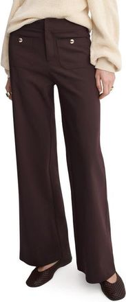 Mango Flare Leg Pants in Wine at Nordstrom, Size 12