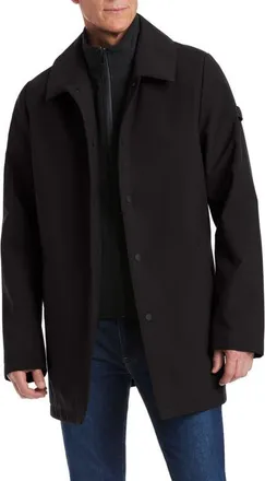 Vince Camuto Longline Jacket with Bib in Black at Nordstrom, Size Xx-Large