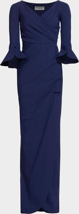 La Petite Robe Di Chiara Boni Zalfa Ruched Column Gown