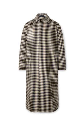 Valentino Garavani Gingham Cotton and Wool-Blend Coat