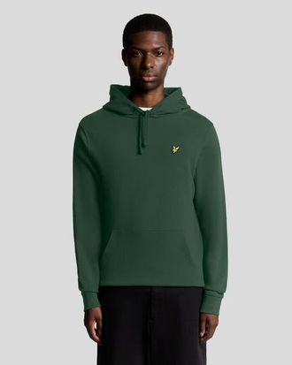Lyle & Scott Long Sleeve Pull Over Hoodie in Dark Green at Nordstrom, Size Medium