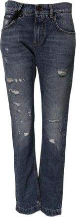 Dolce & Gabbana Dames, Jeans, Blauw, Maat: XS Katoen