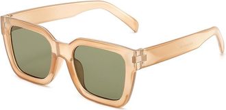 Generic Outdoor Vacation Men Sunglasses Commuter Women Sports Sun Glasses(Brown)