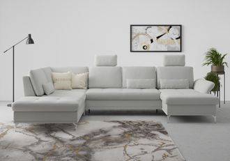 Inosign Wohnlandschaft »Palm Beach U-Form« Federkern, mit Sitztiefenverstellung, wahlweise mit Bettfunktion