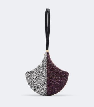 Bulgari Ginkgo crystal-embellished clutch