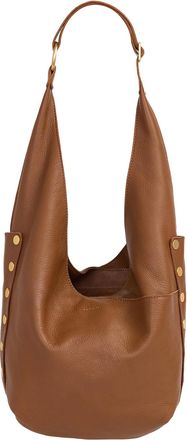 Hammitt Hammitt Tom Zip Mahogany Pebble Brushed Gold Red Zip Lrg