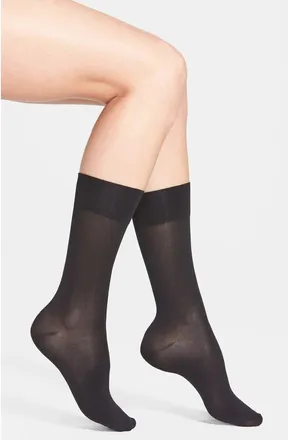 Hue Ultrasmooth Socks in Black at Nordstrom, Size 9-11
